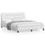 Cadre de lit vidaXL avec DEL sans matelas Hvar blanc 160 x 200 cm-1445199068