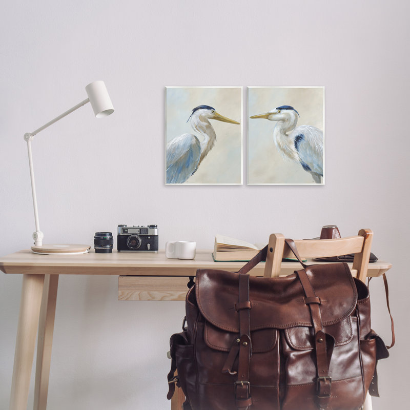 Ensemble de 2 plaques murales Heron
