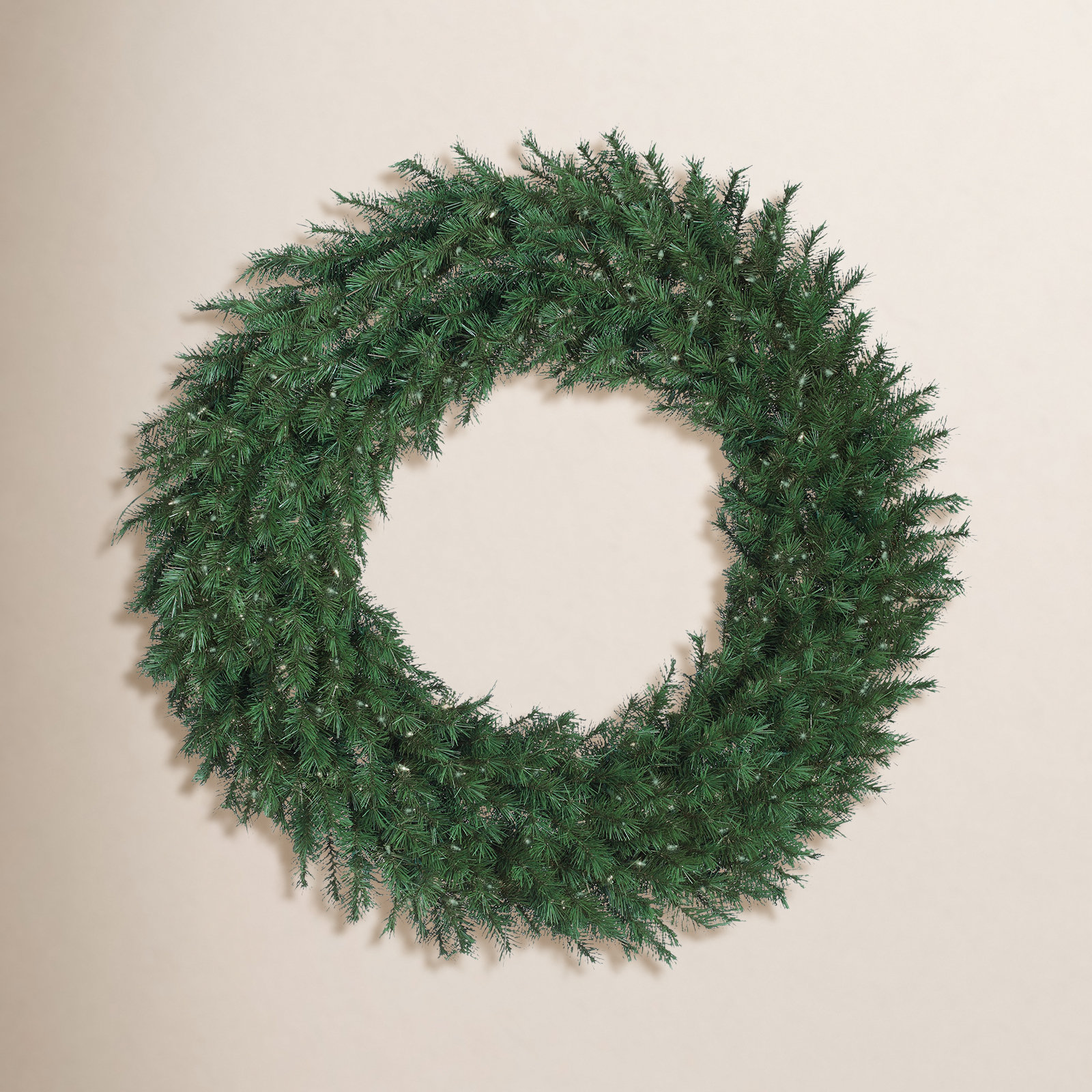The Holiday Aisle® 38" Pre-Lit Spruce Wreath