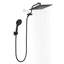 Tête de douche à pluie mince 12 po avec douchette à main Topcraft-104659653