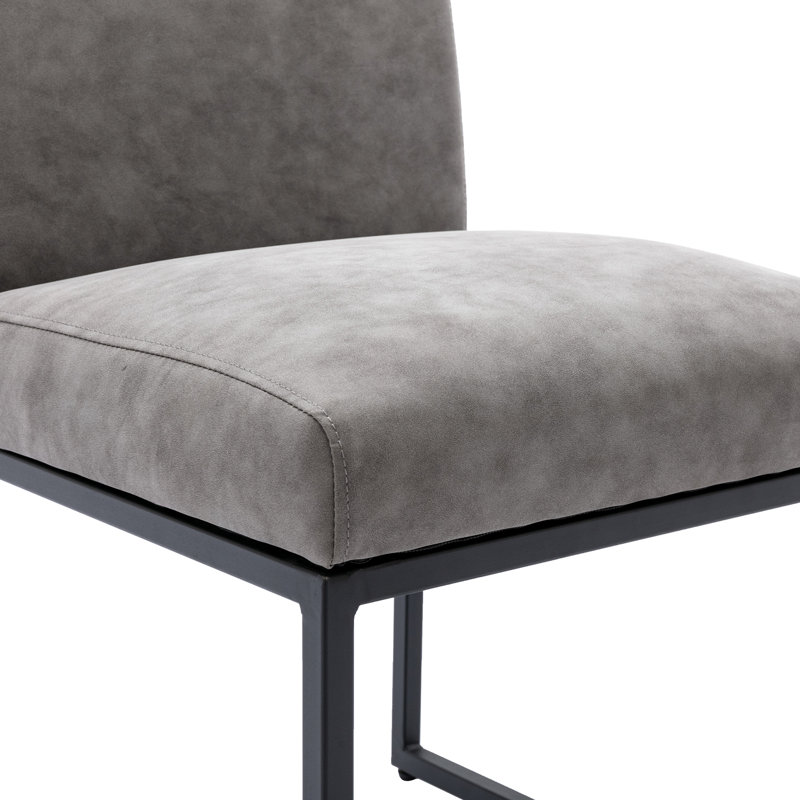 Chaises d'appoint rembourrées Puspha, gris
