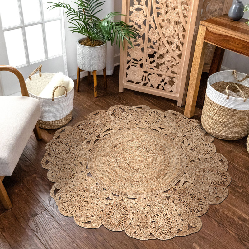 Klara Hand Braided Indoor Rug, Round 4'
