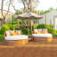 Carreau de terrasse à emboîtement en bois massif L 11,8 po x l 11,8 po
