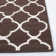 Rodgers Hand Woven Flat Weave Banana Silk/Wool/Cotton Geometric Rug in Brown