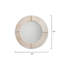 Circle Leather Framed Wall Mirror-1750503582