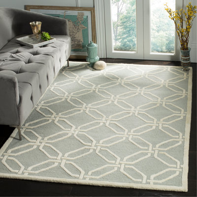 Deedgra Hand Tufted Wool Geometric Rug