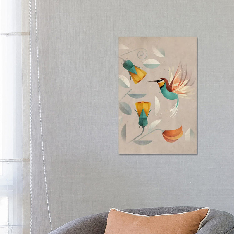 Hummingbird 1 Piece Wall Art on Canvas, 66.04 cm H x 45.72 cm W x 1.91 cm D, Wrapped Canvas