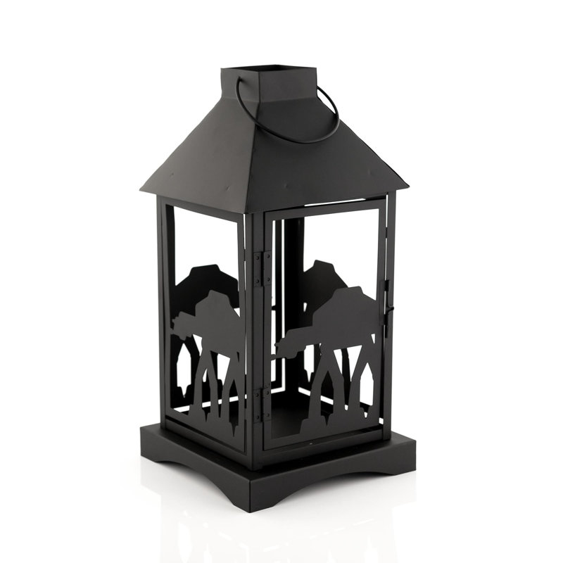 14'' H Iron Tabletop Lantern