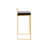 Erick Modern Geometric Counter Stool with Vegan Leather Cushion-93189926-93189927