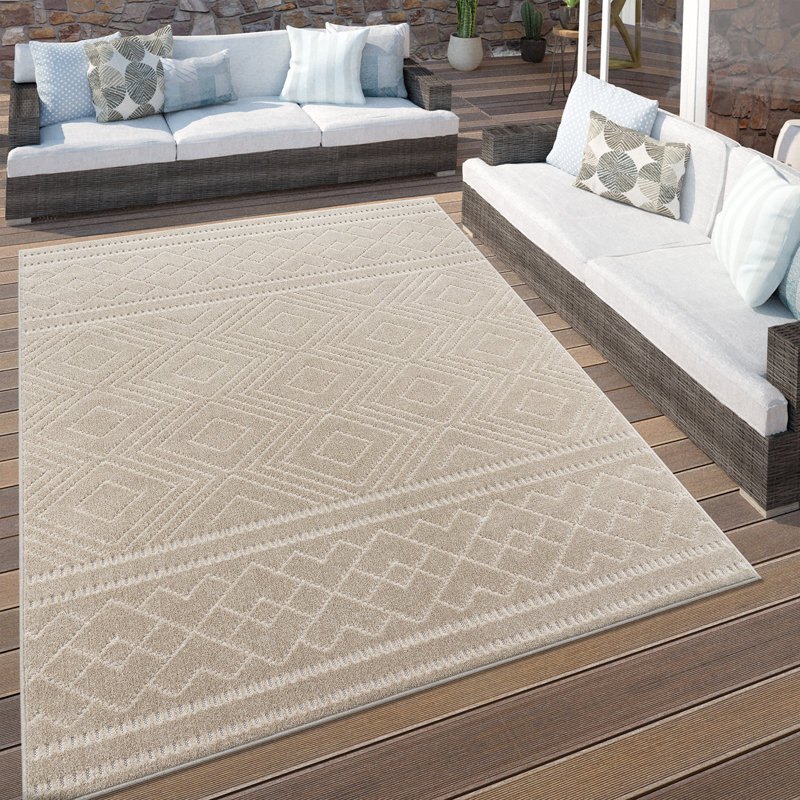 Gosport Solid Colour Indoor / Outdoor Area Rug, Round 120 x 120cm