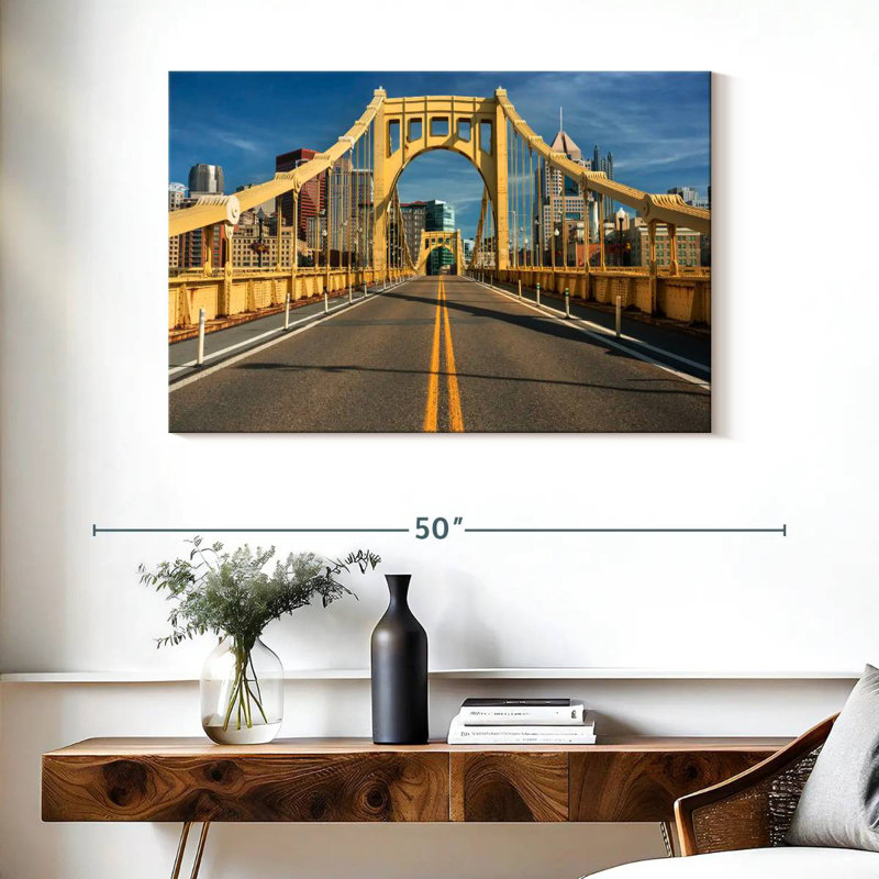 Mehar The Roberto Clemente Bridge, 26" H x 39" W