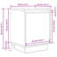 Daphane 38cm W Manufactured Wood Bedside Table-946608636