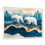 Ours blancs sur un glacier dans un paysage de Norvège I - art mural ours-1684252372-1684252353-1684252364