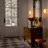 LED Dimple Flush Mounted Sconce, Dimmable Glass Vanity Light