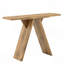 Console, table d'entrée étroite de 43,4 po de long avec base en forme de V, console de canapé rustique pour le couloir, le salon, le canapé derrière