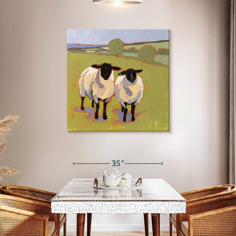 Brampt Suffolk Sheep I, 39" H x 39" W