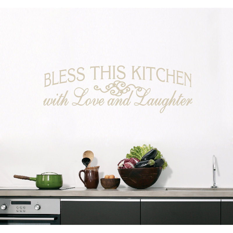 Décalcomanie murale de cuisine bless, Beige clair