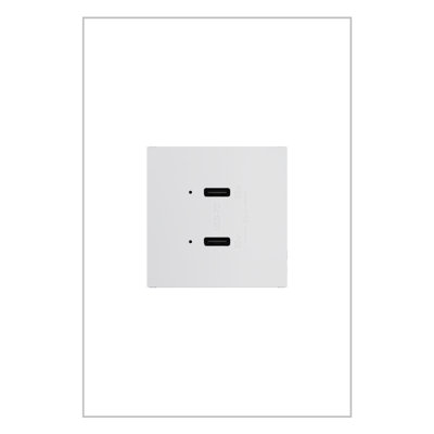 Prise de courant USB Type-C / C 65 watts adorne® Ultra-Fast Plus, blanc