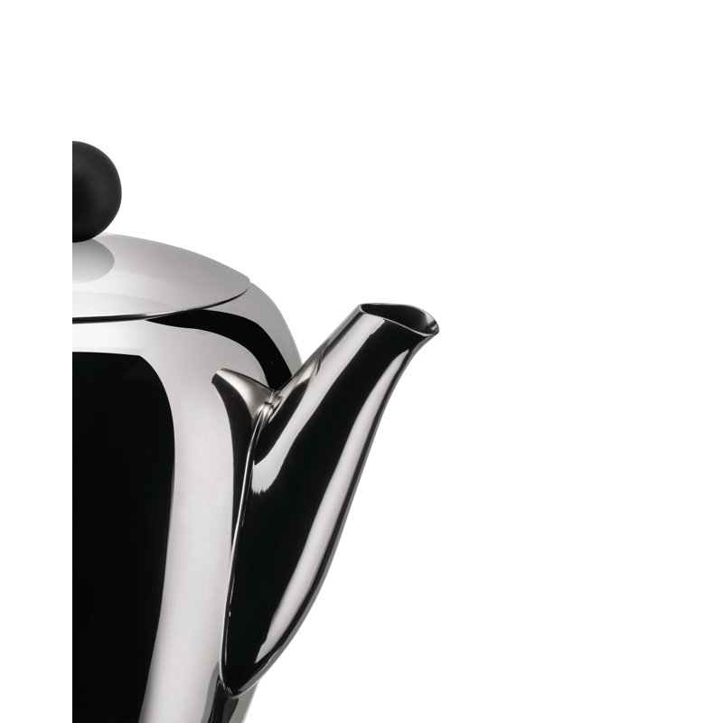 Bombé Coffee Pot, Stainless Steel