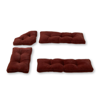 Indoor 4-Piece Nook Seat Cushion Set
