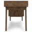 Bureau avec tiroirs latéraux - Brun naturel vieilli rustique
