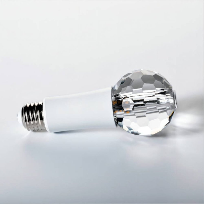 Ampoule à DEL en cristal, magnifique éclairage en cristal, ampoules DEL, blanc chaud 3000 K, ampoules à culot moyen E26 / 27 (culot non inclus), ampoule DEL à culot intermédiaire
