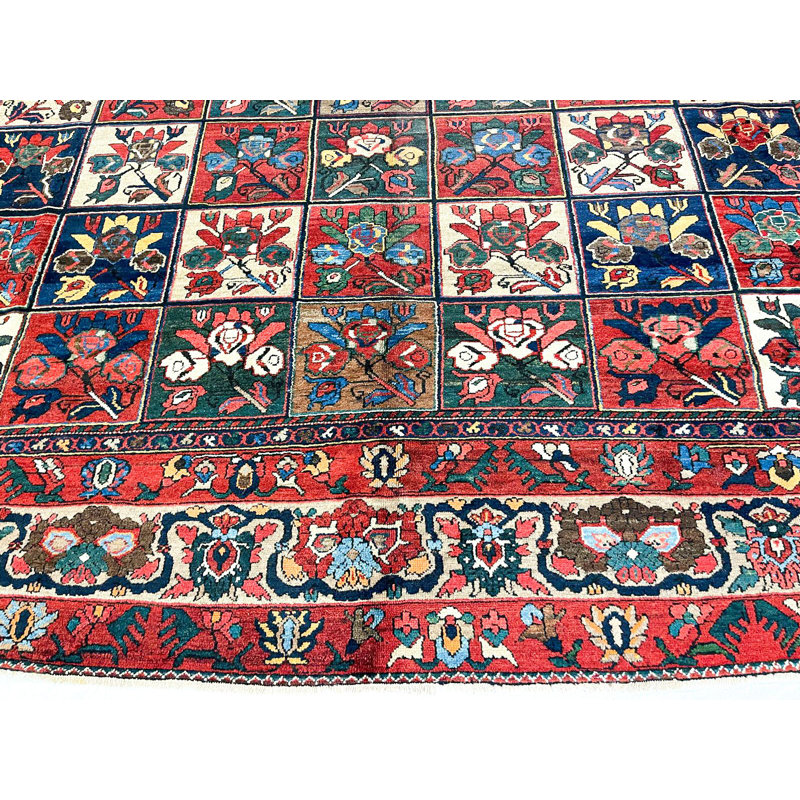Tapis unique Oushak de style turc anatolien vieilli 10 pi 11 po x 12 pi 11 po One-of-a-Kind