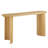 Aspect Oval Wood Entryway Console Table In Oak
