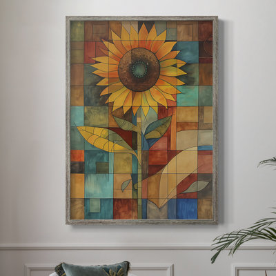 Reproduction encadrée FLORAL Series CDXCI - bois massif