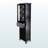  Southwind 1-Drawer Wine Display Tower in Black Finish, 66.75" H X 18.2" W X 12.7" D