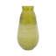Vase en verre D6.5x12.5 ", vert