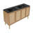 Classe 60" Bathroom Vanity in Oak-115356446-115356445