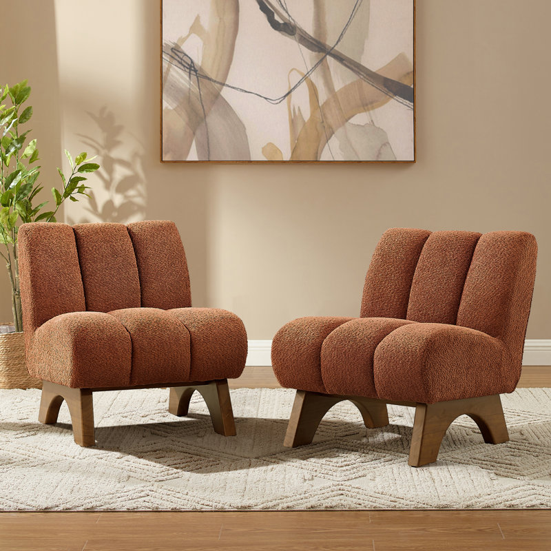Brinlei Upholstered Accent Chair, Orange