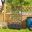 Wood Raised Garden Bed with Trellis
