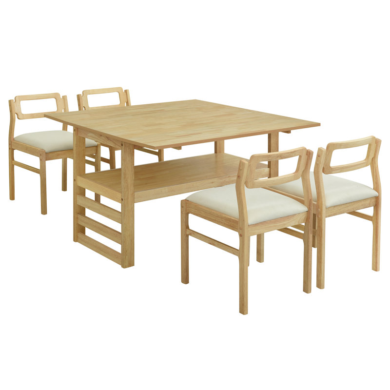 Ensemble de salle à manger extensible 47,2 po Modern, Naturel