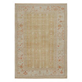 Modern Hand Knotted Silk Floral Area Rug