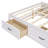 Full Size Platform Bed, With 6 Storage Drawers-1314042522-1314042523
