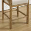 Tabouret de comptoir rembourré avec structure en bois massif, tabouret de bar à hauteur de barre en forme d'arche pour cuisine / salle à manger / restaurant-1683481741