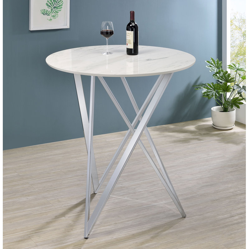 Ceilean Round Marble Top Dining Table