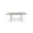 Levante Glass Extendable Table with Wooden Legs-628190400-550550119