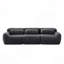 Tissu moelleux doux et moelleux de 114 po, canapé modulaire modulaire, conception ergonomique avec coussins décoratifs, raccordement à boucle à compression complète pour étude, cinéma maison-1223170621-1223170622