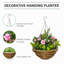 Lisianthus Hanging Basket Arrangement in Basket