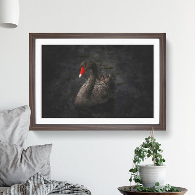 Black Swan - Picture Frame Painting