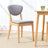 2-Piece Mid-Century Modern Wood & Upholstered Dining Chair Set-548594521-548594465