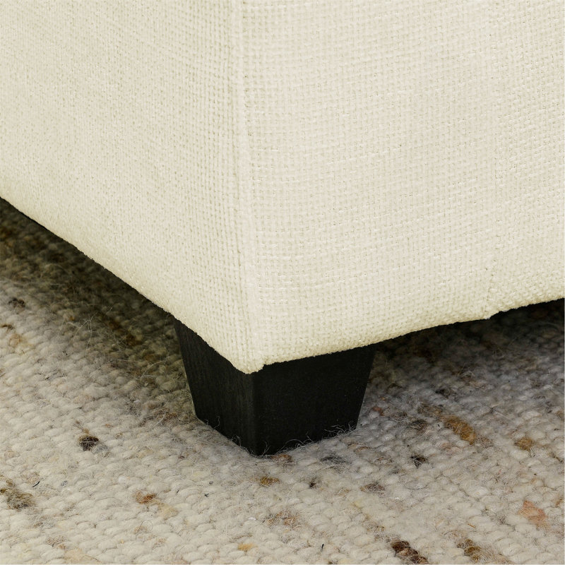 Canapé modulaire à 4 places avec 2 repose-pieds et canapé-lit en chenille Comfy Cloud, Beige