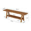 Solid Wood Storage Bench
