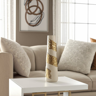 Vase en verre et aluminium