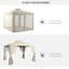 Pavillon de jardin 9,6 'x 11,6' Outsunny-581624143