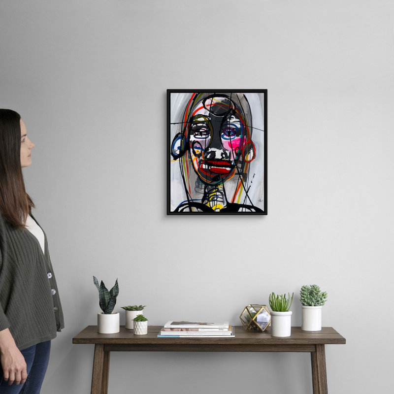 Reproduction d'art sur toile, Cadre flottant noir, H 22 po x l 18 po x P 1,75 po