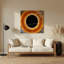 Space Venus transit, art mural en métal brun-210892136